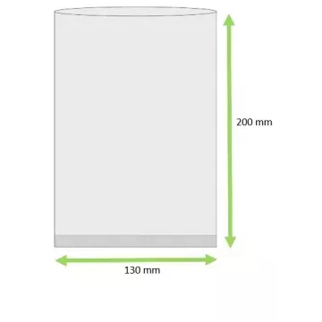 Schlauchbeutel PA/PE 130x200mm, 90 my Produktnummer : 132090