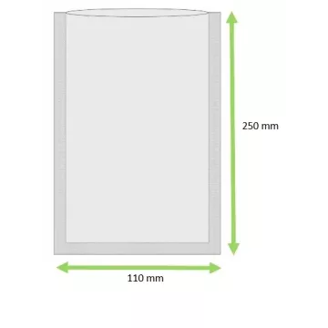 Siegelrandbeutel PA/PE 110x250mm, 90 my Produktnummer : 112590