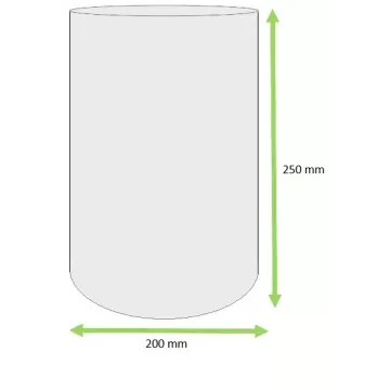 Schrumpfbeutel ASBC  200x250 mm RB, 45 my  Produktnummer : 202545